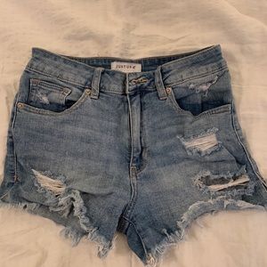 Denim shorts